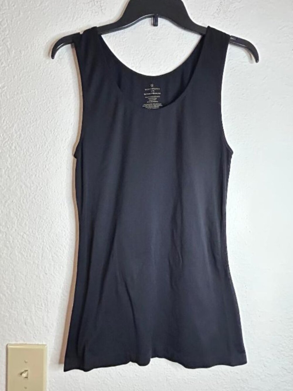 Black Suitable Seamless Spandex Tank by Worthington Size L/XL